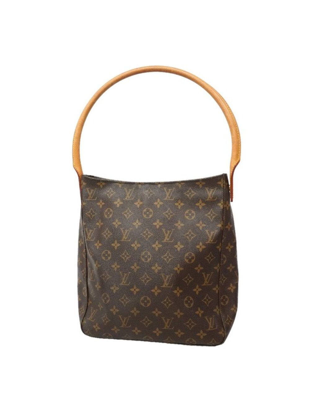 Louis Vuitton Shoulder Bag Monogram Looping GM Brown
